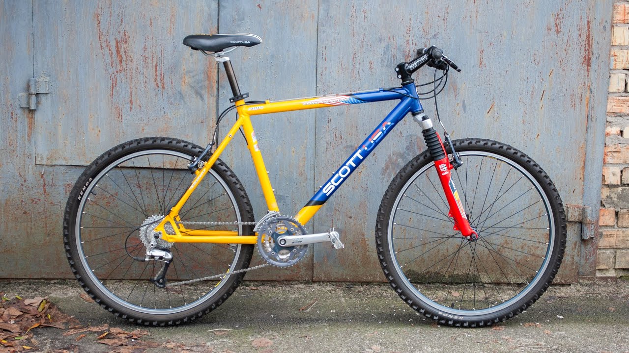1999 Scott USA Comp Racing - Old MTB detailing (ASMR) - YouTube