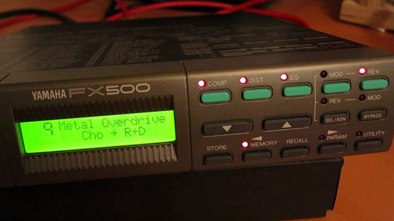 Yamaha FX500 - Factory Presets - YouTube