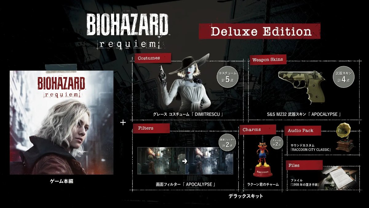 バイオハザード レクイエム」が10月30日から予約受付開始！限定特典や
