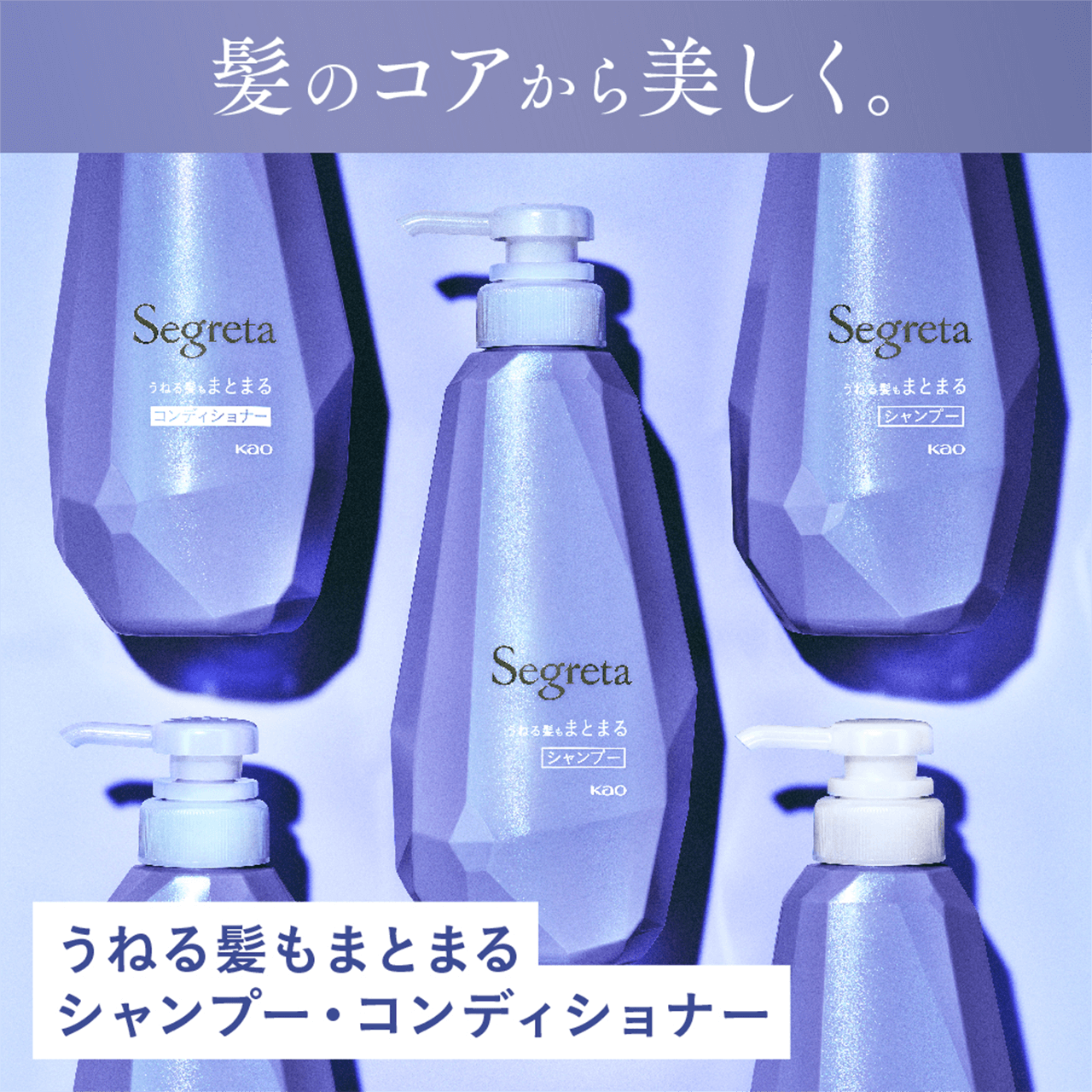 セグレタ シャンプー・コンディショナー本体ペア うねる髪もまとまる＋