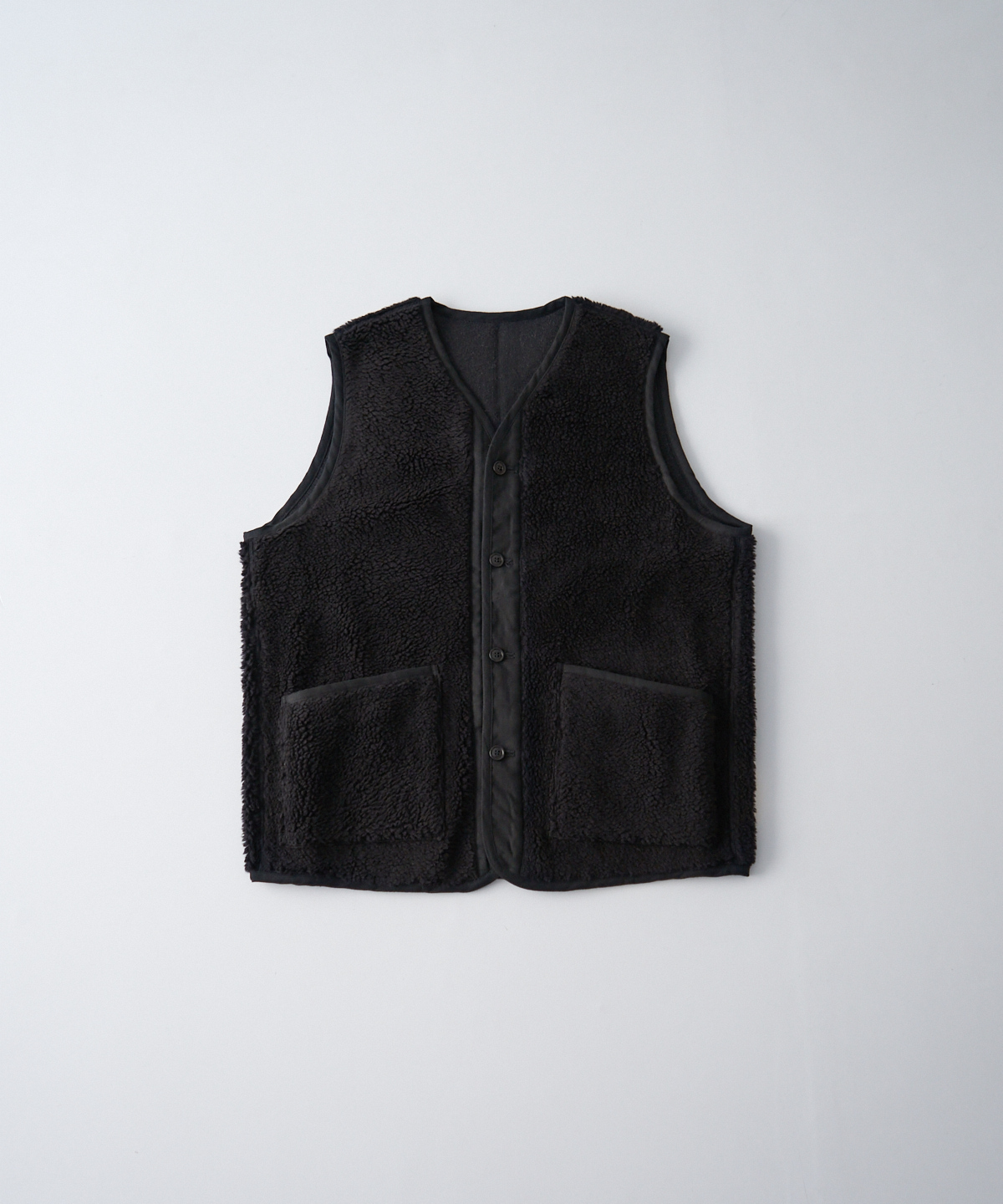ウールコットン パイルベスト｜nest Robe / CONFECT ONLINE SHOP