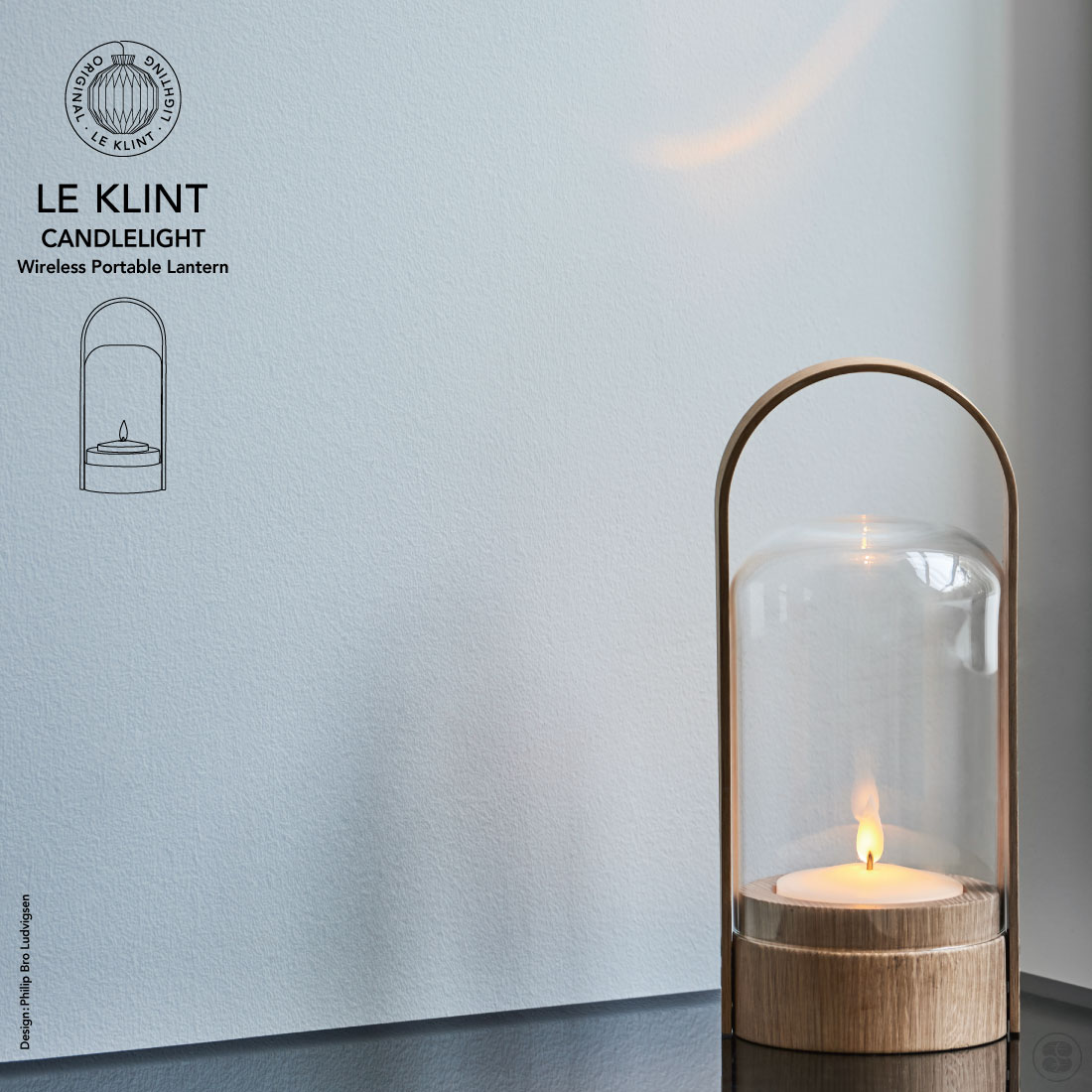 LE KLINT CANDLELIGHT Wireless Portable Lantern Philip Bro