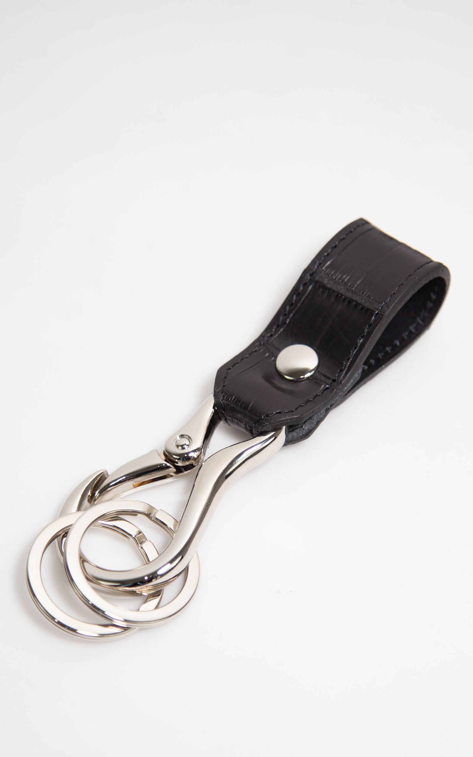 ISAMU KATAYAMA BACKLASH - CROCODILE KEY RING / ブラック | Tempt