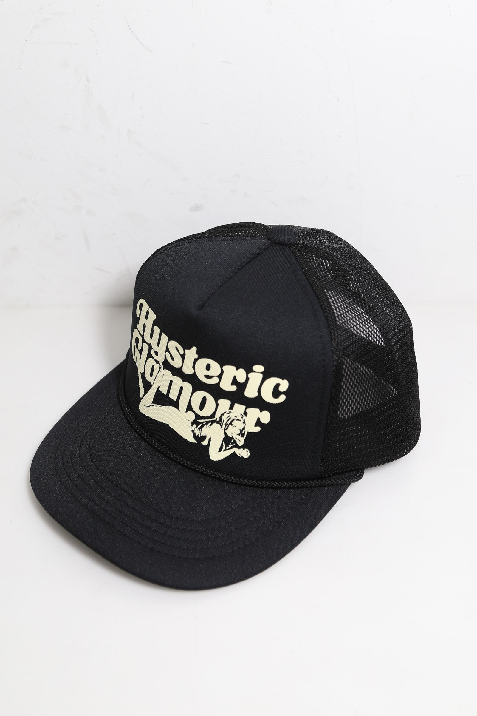 HYSTERIC GLAMOUR - LIE DOWN GIRL メッシュキャップ / ブラック | Tempt