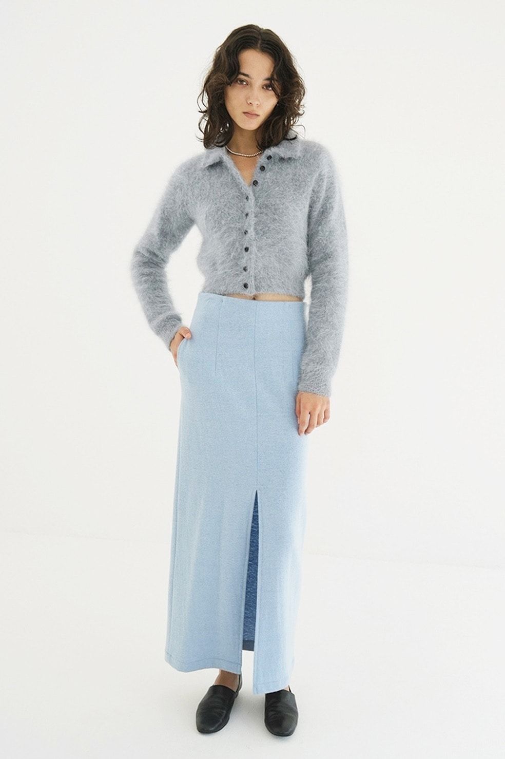 CLANE - アンゴラニットカーディガン - ANGORA SHORT KNIT CARDIGAN