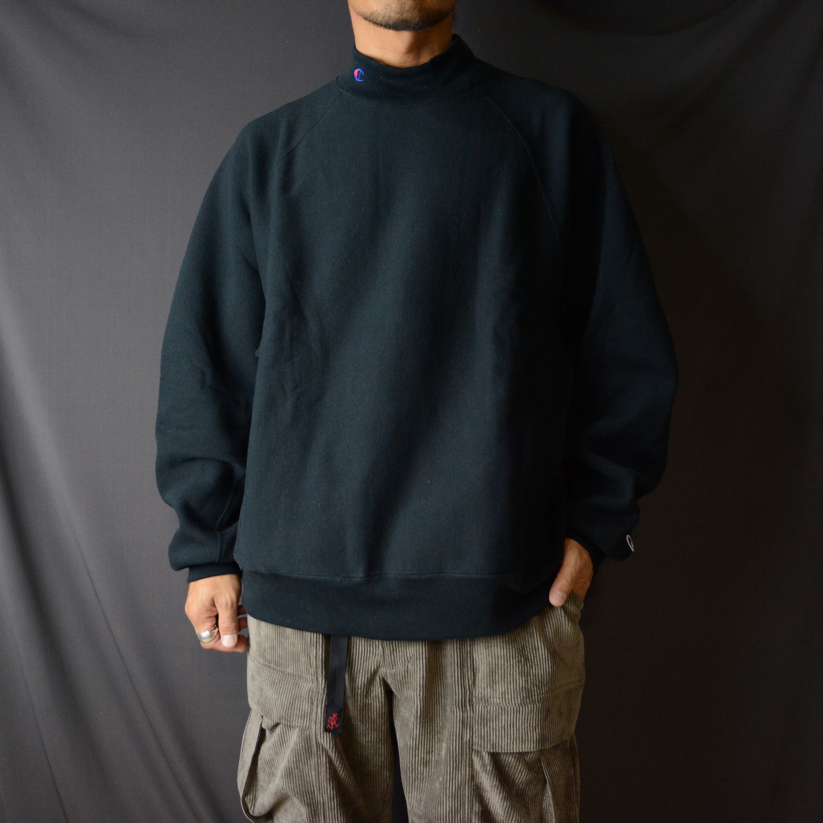 N.HOOLYWOOD - Champion MOCKNECK SWEATSHIRT （BLACK