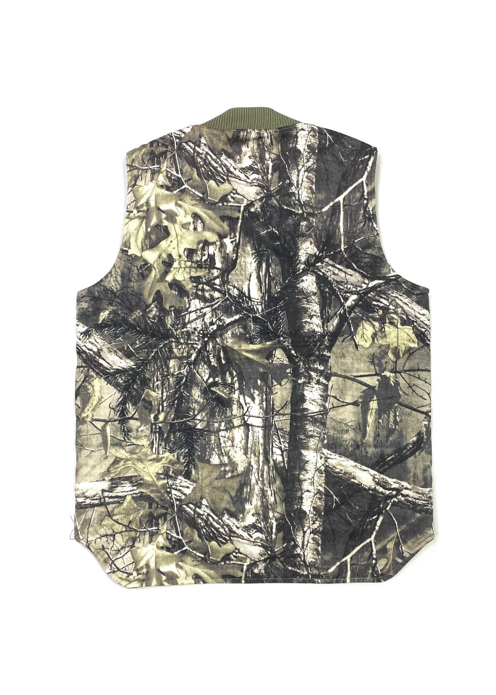 HIDE AND SEEK - Camo Zip Work Vest (BEIGE CAMO) / オリジナル