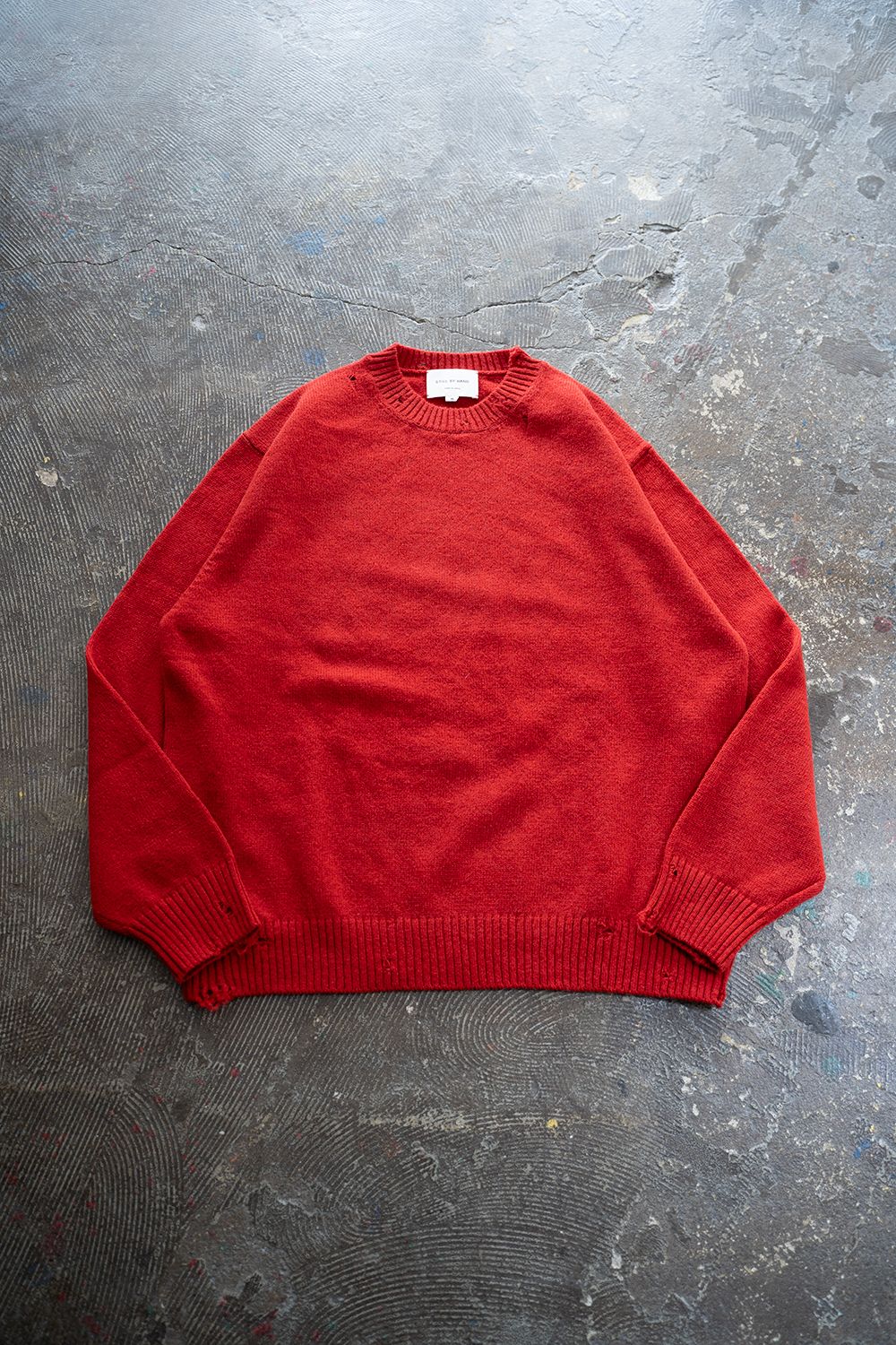 STILL BY HAND - 【ラスト1点】【25AW】ダメージクルーネックニット