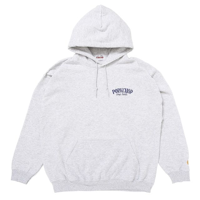 PORKCHOP - PORK BACK HOODIE / ASH×NAVY / ポークパーカー | Stripe