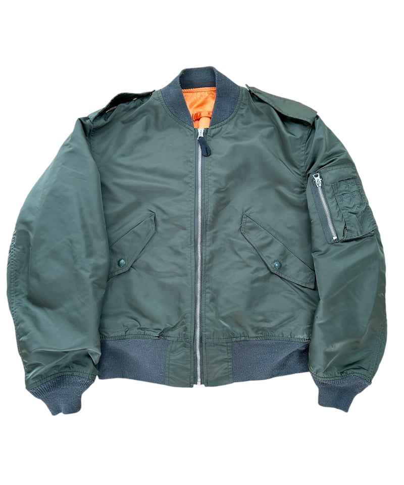 80-90's USA製 ALPHA MA-1 フライトジャケット M セージグリーン | S