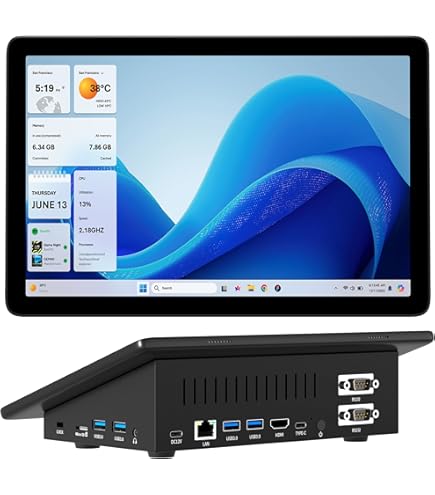 Amazon.com: HIGOLEPC MINI PC,10.1 Inch Touchscreen Win 11 Pro Mini
