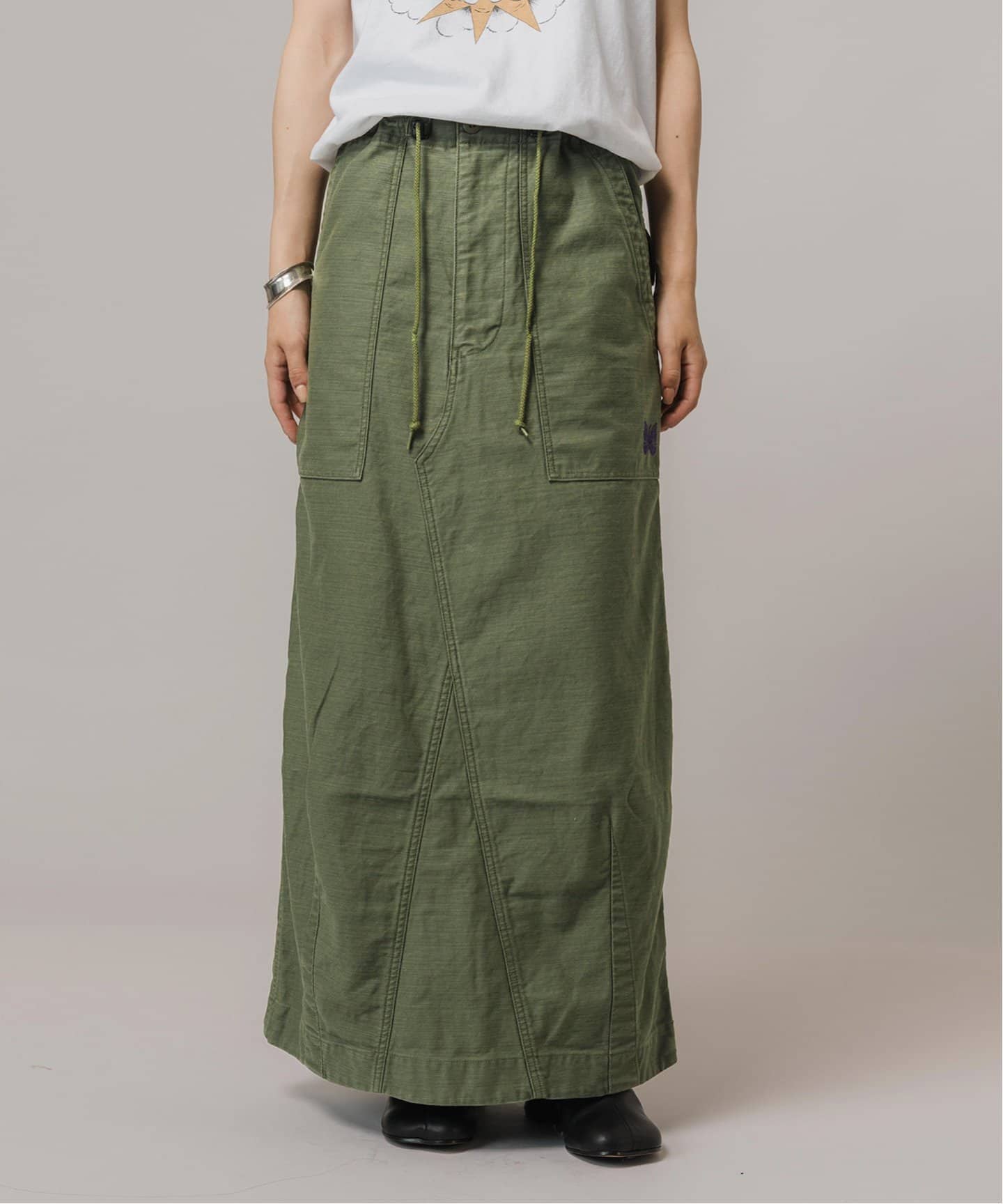 NEEDLES/ ニードルズ String Fatigue Skirt-Back Sateen（ロング