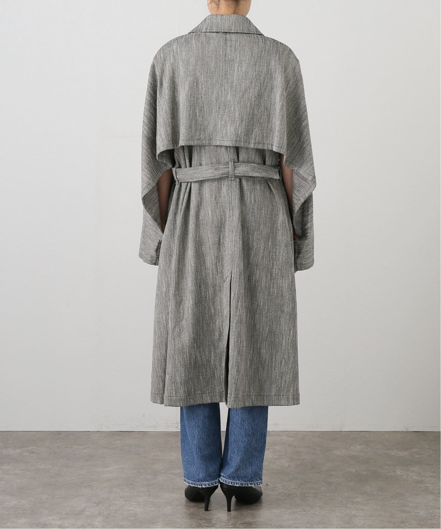 FUMIE TANAKA(フミエタナカ)】cape trench CO：コート（トレンチコート