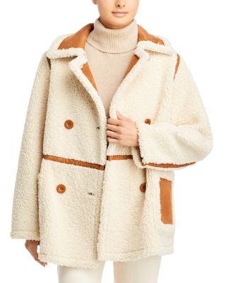 STAND STUDIO Chloe Faux Shearling Jacket | Bloomingdale's