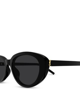 SAINT LAURENT Oval Sunglasses, 55mm | Bloomingdale's