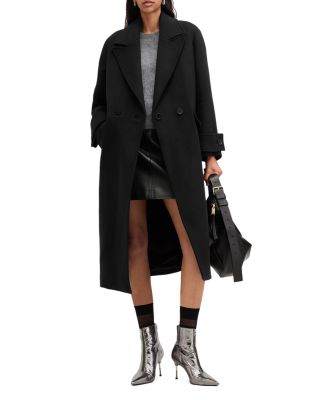 ALLSAINTS Mabel Double Breasted Oversized Coat | Bloomingdale's