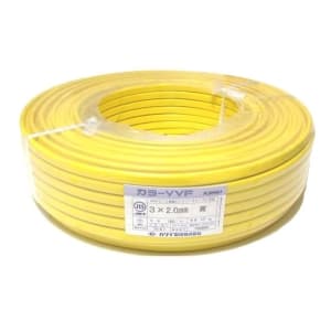 VVF2.0×3C×100mキ (カワイ電線)｜3心｜電線(ケーブル)｜電材堂【公式】