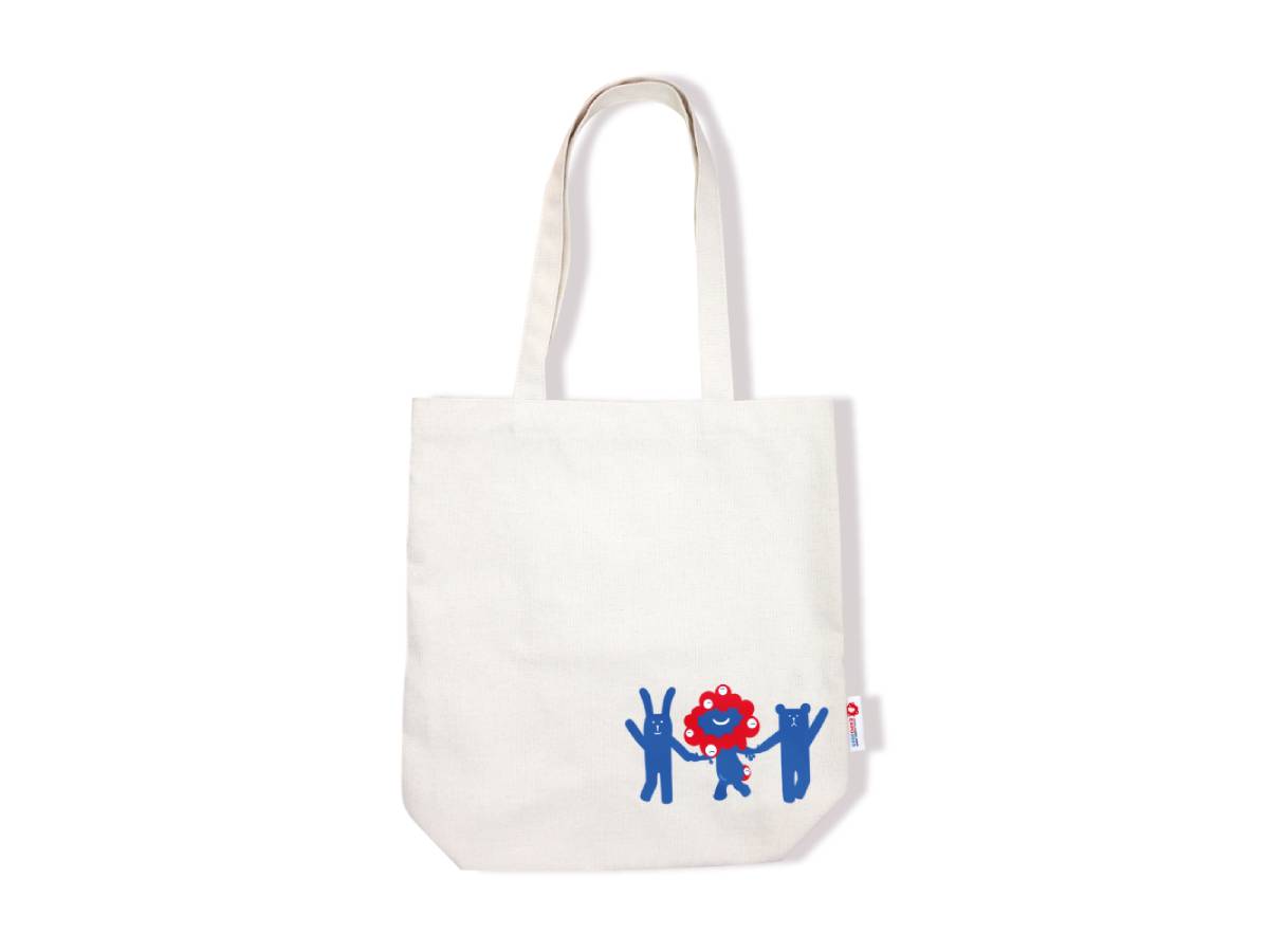 トートバッグ＝「クラフトホリック×ミャクミャク」コラボグッズ