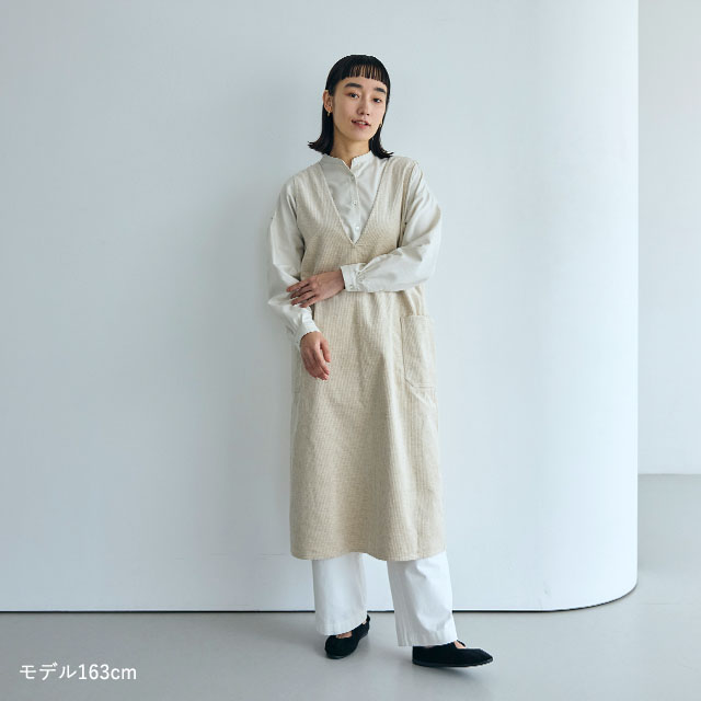 綿麻のコール天 ジャンパースカート｜衣料品｜中川政七商店 公式サイト