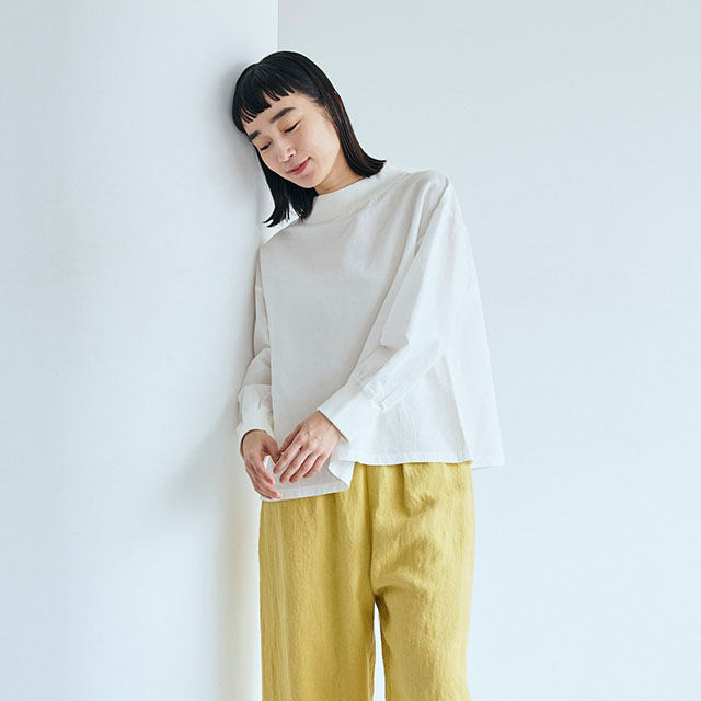 綿麻ハイネックブラウス｜衣料品｜中川政七商店 公式サイト