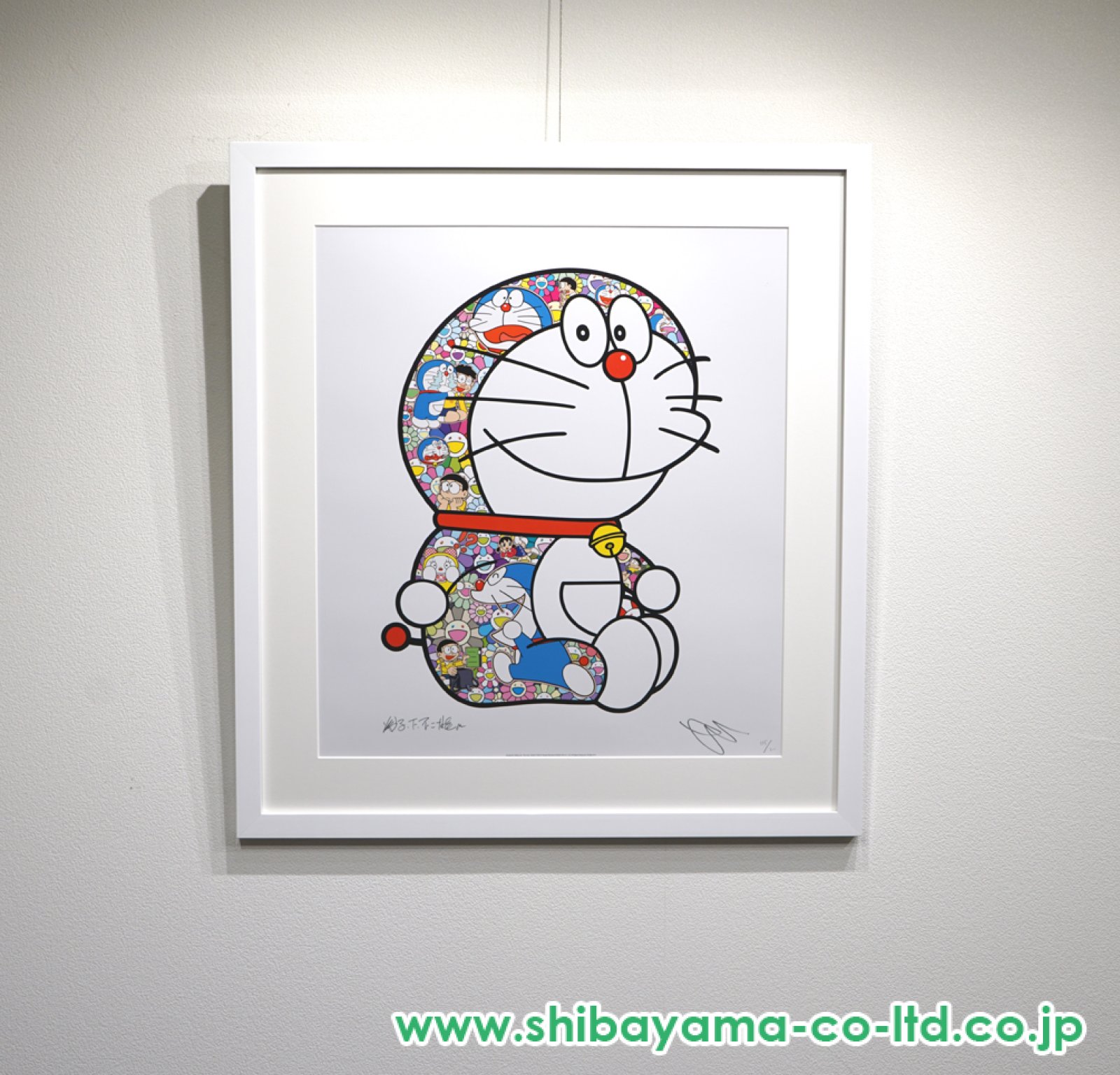 村上隆「おすわりドラえもん「オーイのび太君」」オフセットプリント