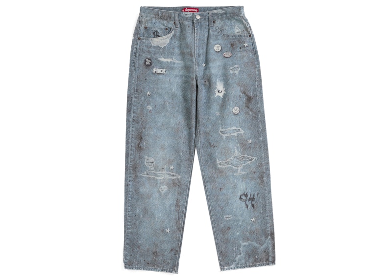 HJR Trompe L'oeil Loose Fit Jean Blue Men's - FW24 - US