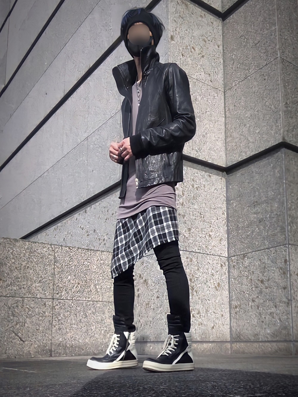 MATIAS.｜Rick Owensのライダースジャケットを使ったコーディネート - WEAR
