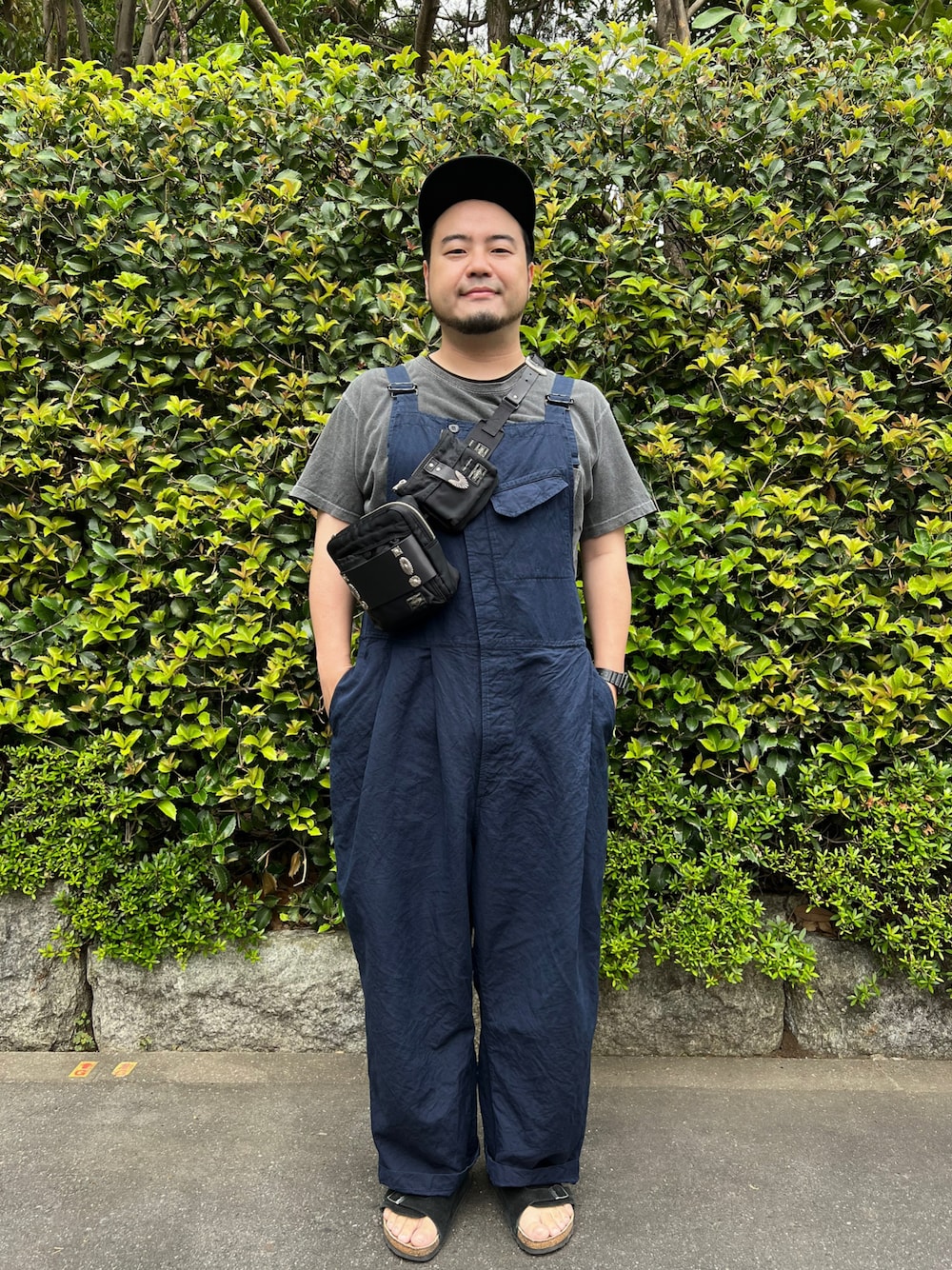 OUTIL ウティ サロペット オーバーオール コットン シルク