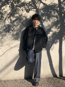 steinのノーカラージャケットを使った人気ファッションコーディネート