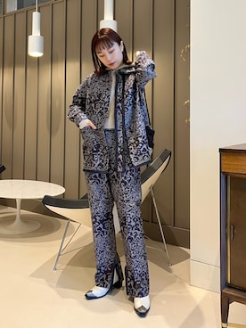 maturely / Flower Jacquard Fringe Jacketを使った人気ファッション