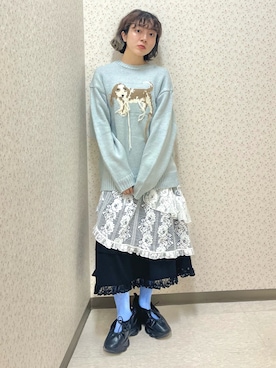 flowerレースエプロンを使った人気ファッションコーディネート - WEAR