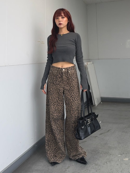SLY（スライ） ジーンズ デニム デニムパンツ 「再入荷」LEOPARD WIDE