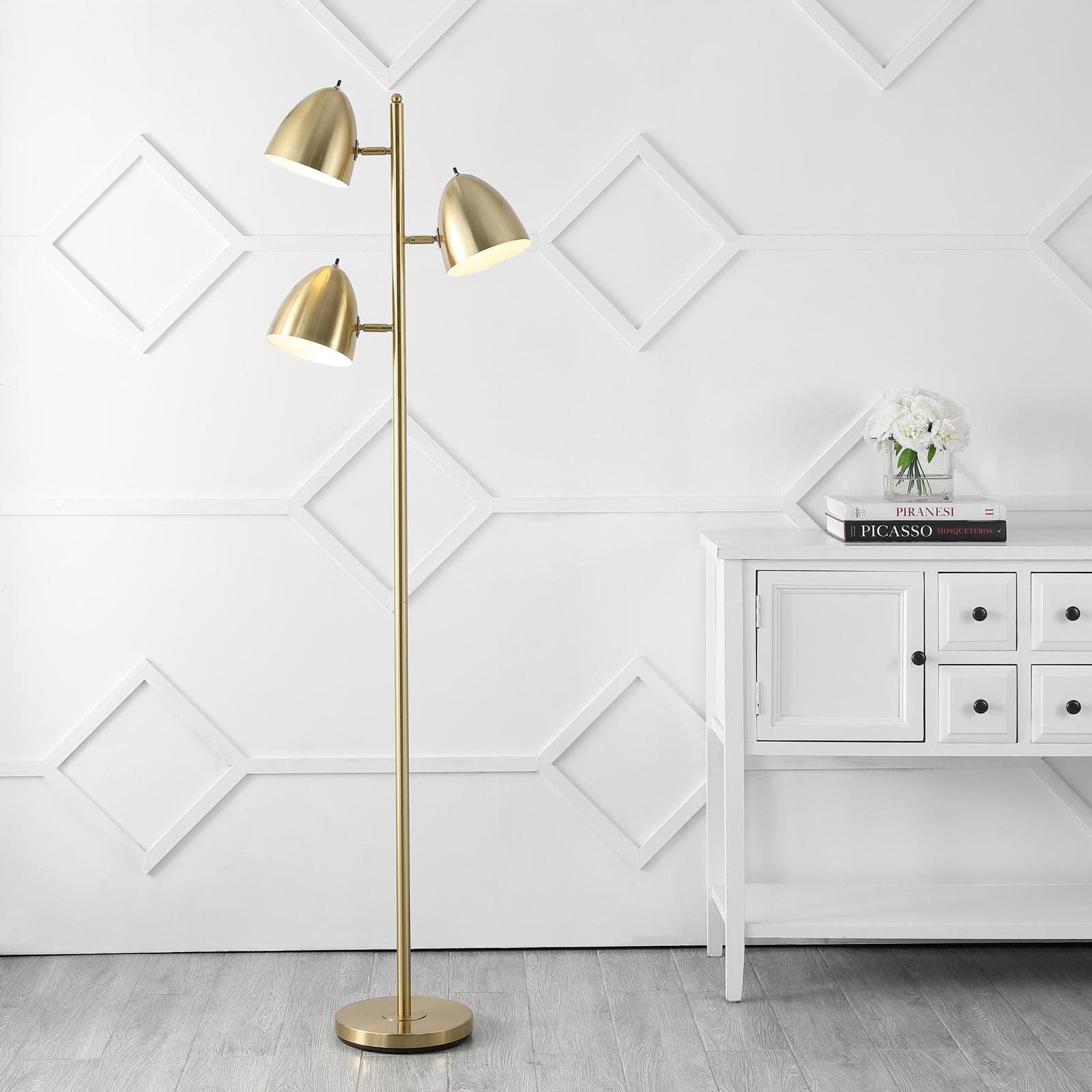JONATHAN Y, Billy 3-Light Modern LED Floor Lamp | Zola