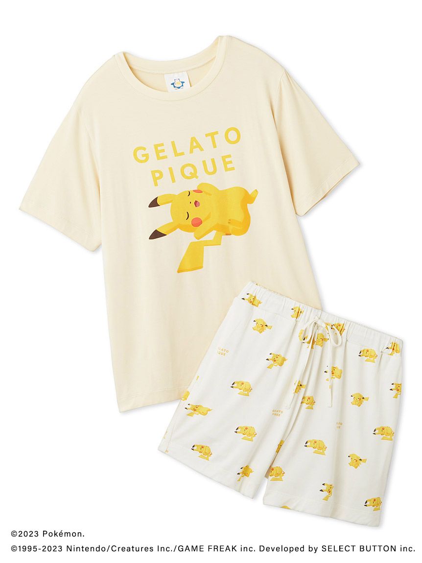 ポケモンスリープ】接触冷感プリントTシャツ＆ショートパンツセット