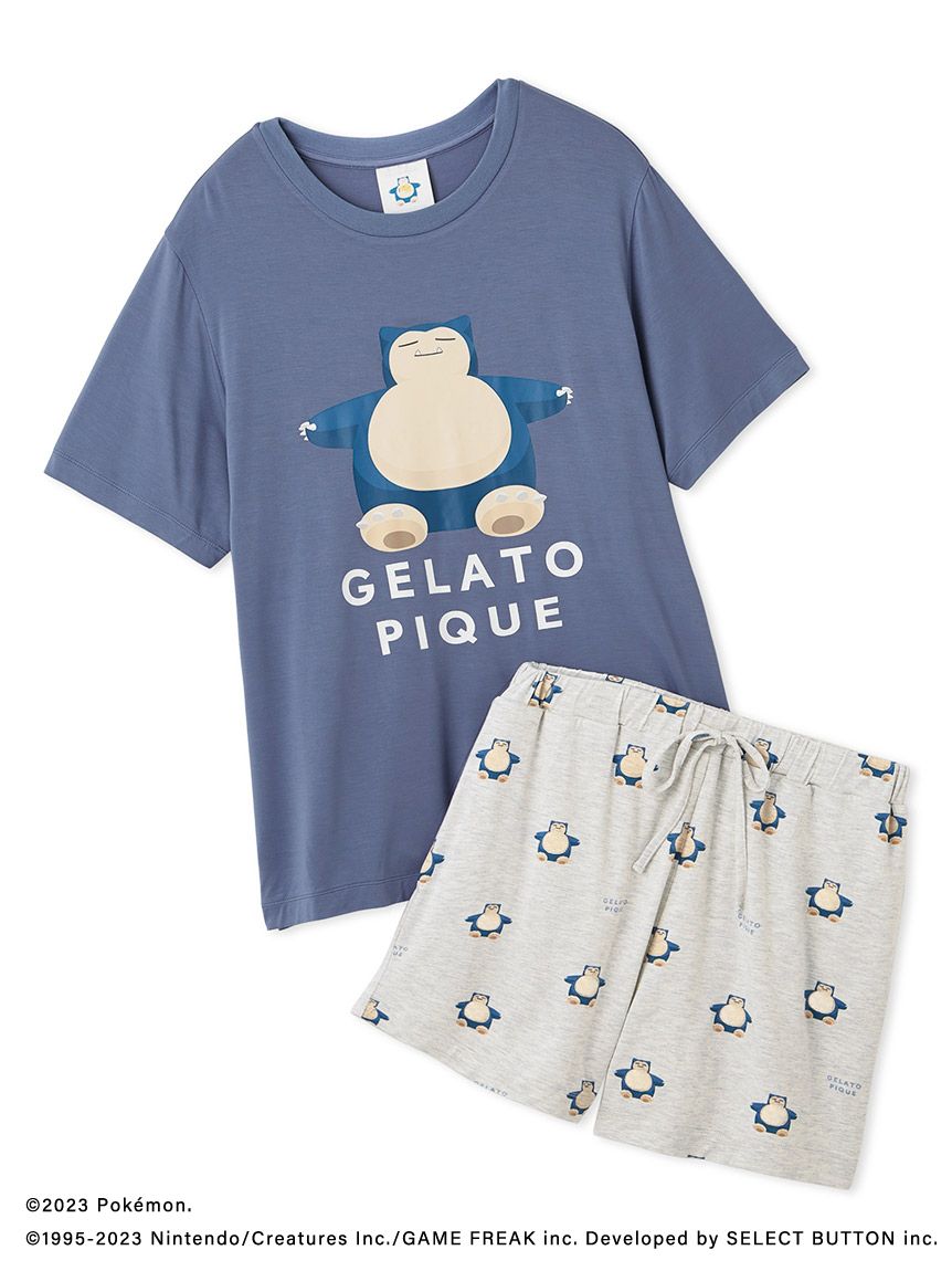 ポケモンスリープ】接触冷感プリントTシャツ＆ショートパンツセット