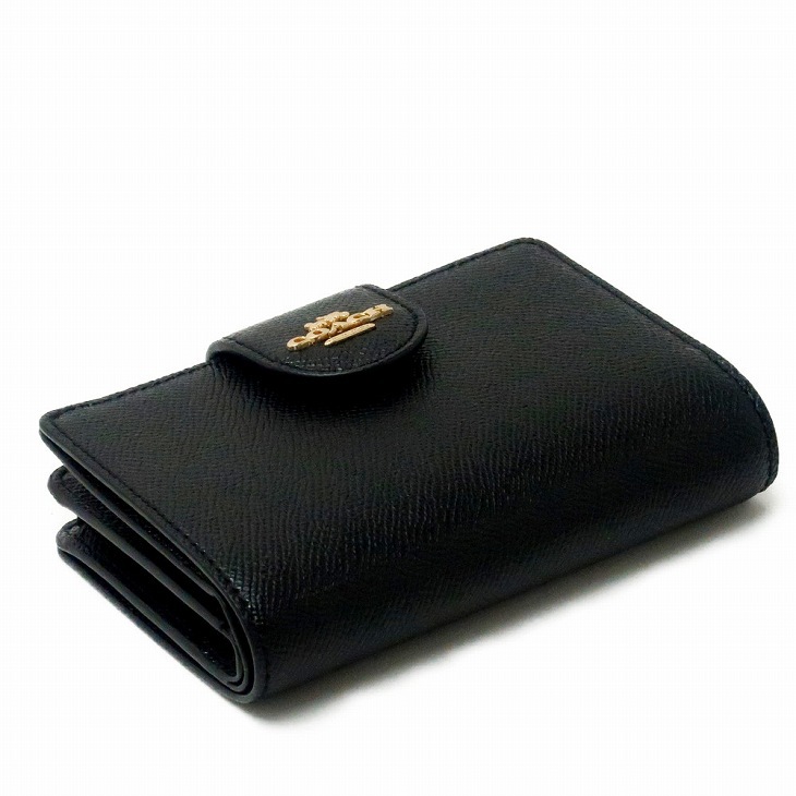 コーチ COACH 財布 二つ折り財布 レディース ロゴ ブラック 黒 6390