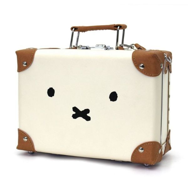 ミッフィー miffy ミニトランク フェイスナチュラル ショルダーバッグ