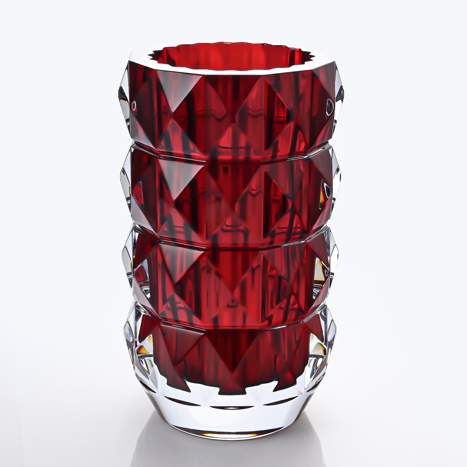 バカラ ベース 花瓶 ルクソール LOUXOR レッド M 23cm 2813624
