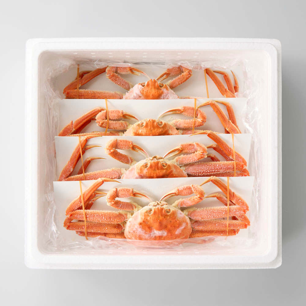 北海道えりも産 蒸しオオズワイガニ1kg（3～4尾） 通販 - ディノス