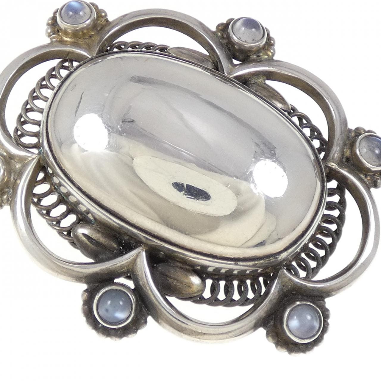 コメ兵｜ジョージ ジェンセン ムーンストーン ブローチ｜GEORG JENSEN