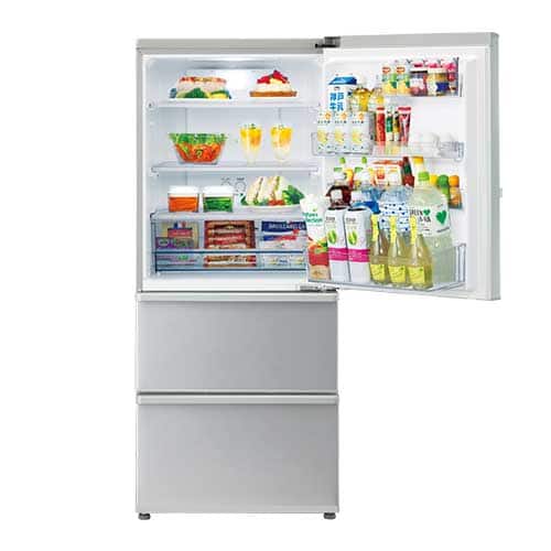 AQUA 冷蔵庫 【良品】3ドア冷凍冷蔵庫 272L ミスティシルバー AQR