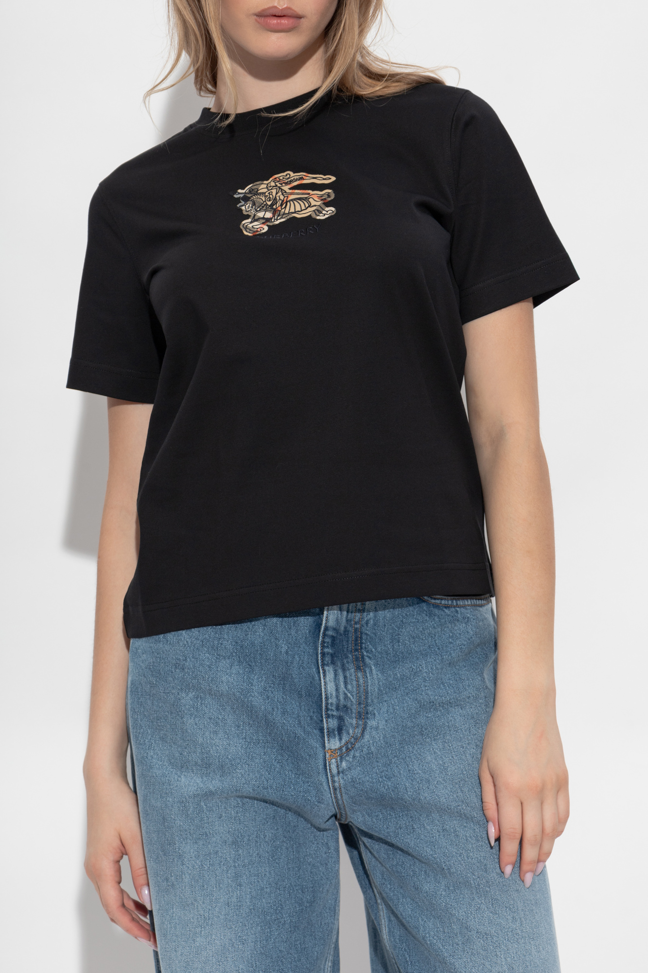 Black T-shirt with logo Burberry - Vitkac Japan