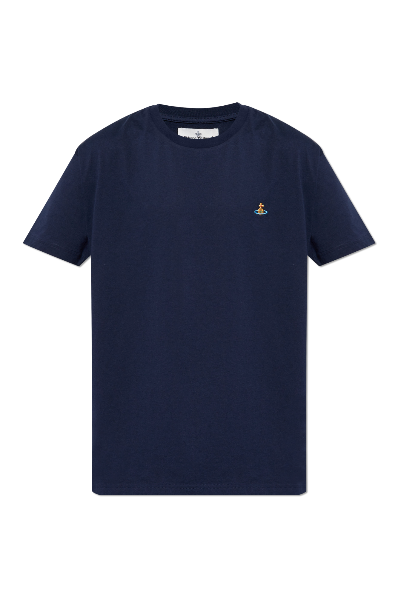 Navy blue T-shirt with logo Vivienne Westwood - Vitkac Denmark