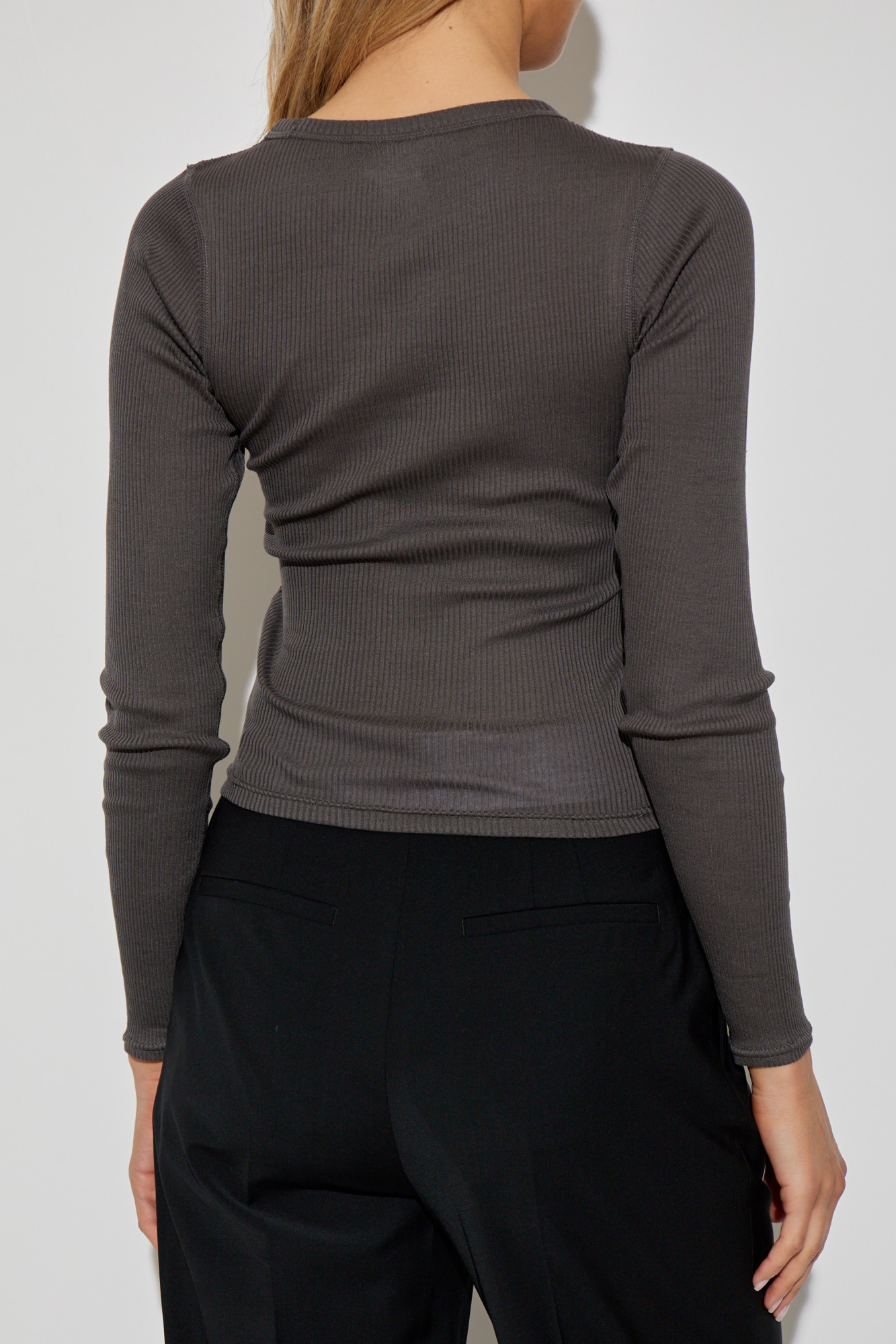 Grey Lingerie top with long sleeves Alexander Wang - Vitkac Japan