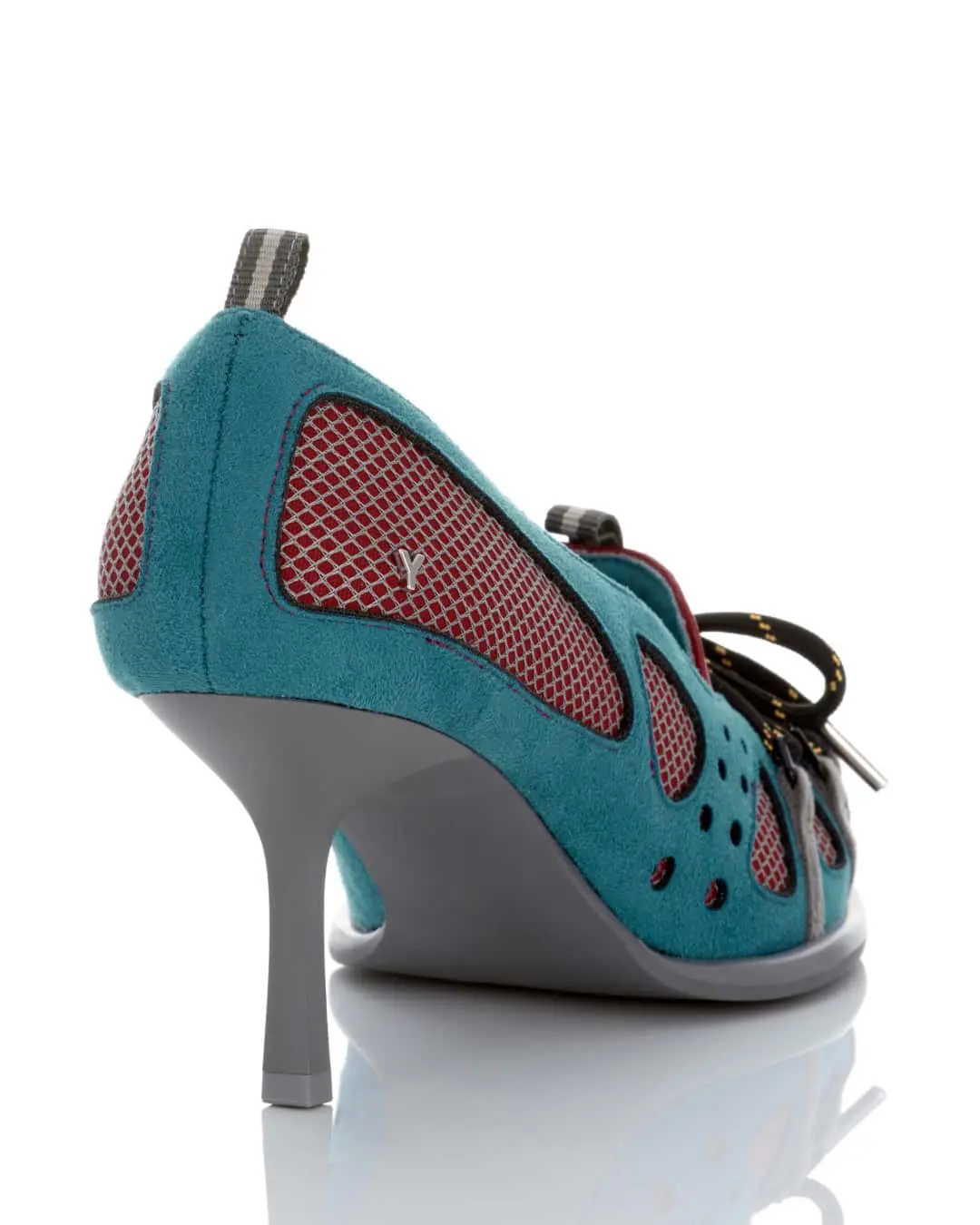 YELLO / AZURE SNEAKER HEELS
