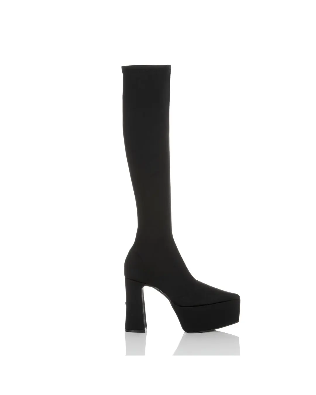 YELLO / TOKYO BLACK DOUBLE SNEAKER LONG BOOTS 2024