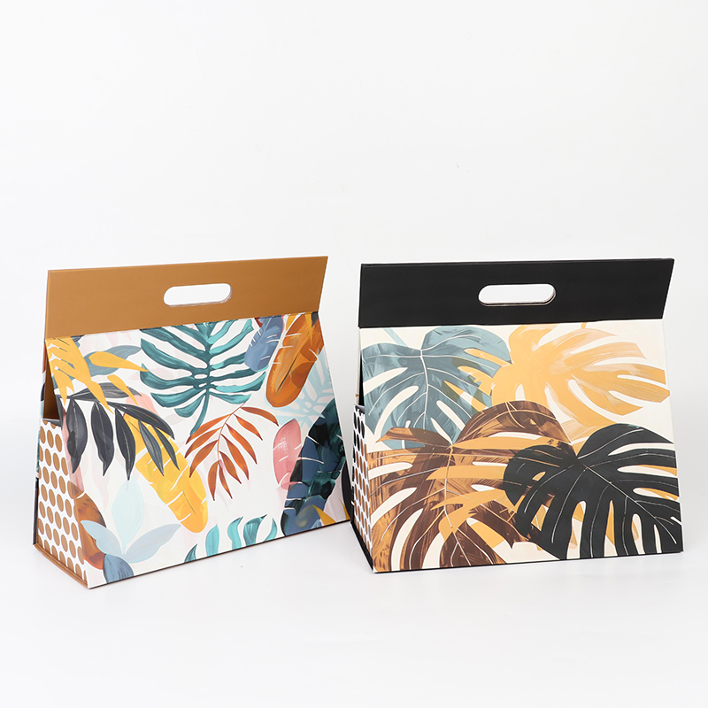2025 New Tropical Style Triangle Folding Box Custom With Die-cut