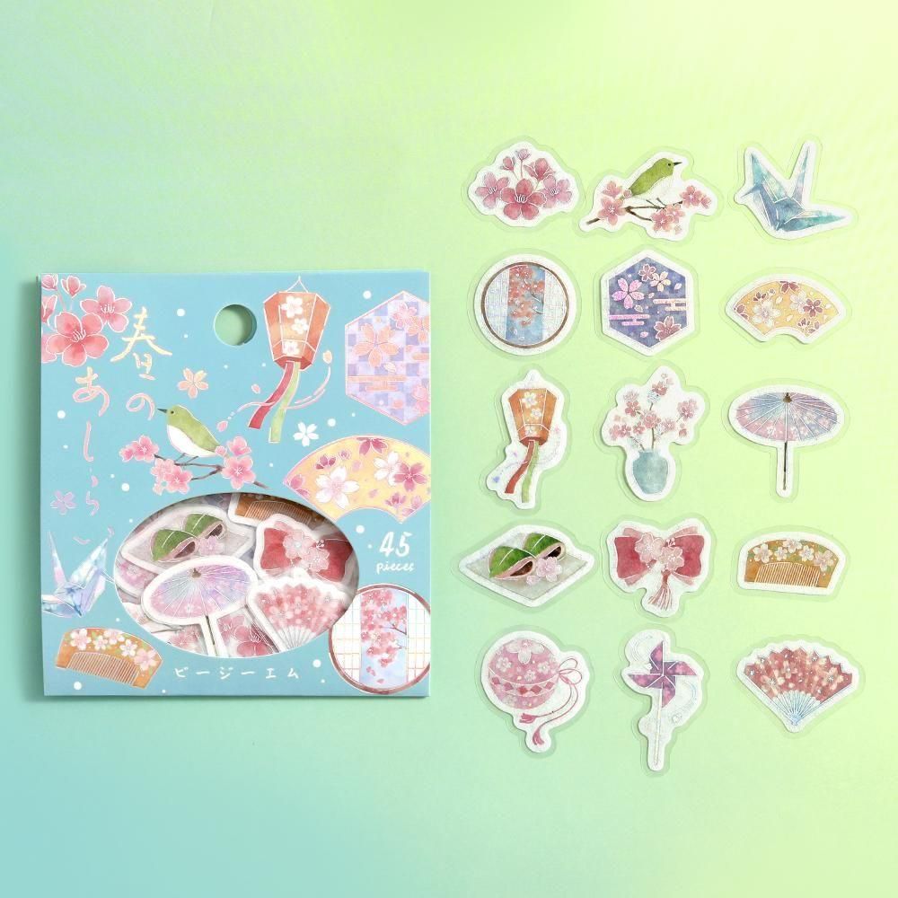 フレークシール】 箔押し 2026年桜限定 - BGM ONLINE SHOP