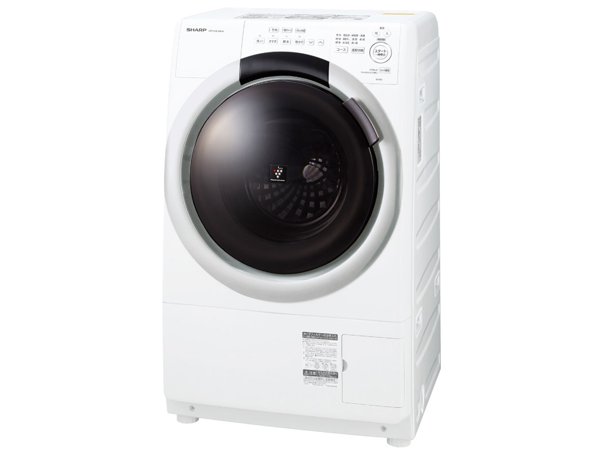 シャープ ES-S7J-WL [クリスタルホワイト] 価格比較 - 価格.com