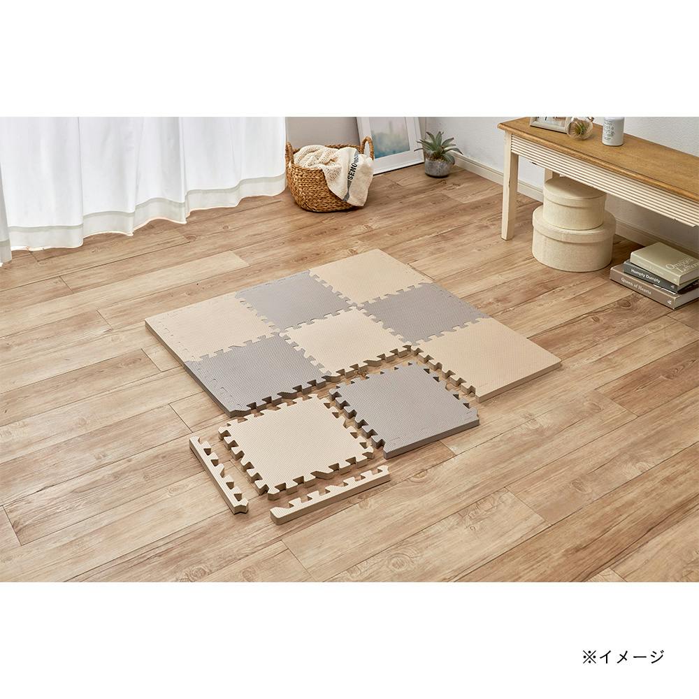 縁付 ジョイントフロアマット ダークネイビー 30×30cm 9枚組セット